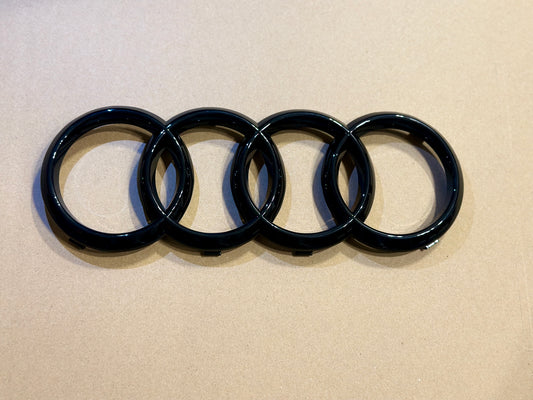 Audi Front Ring Emblem - Gloss Black