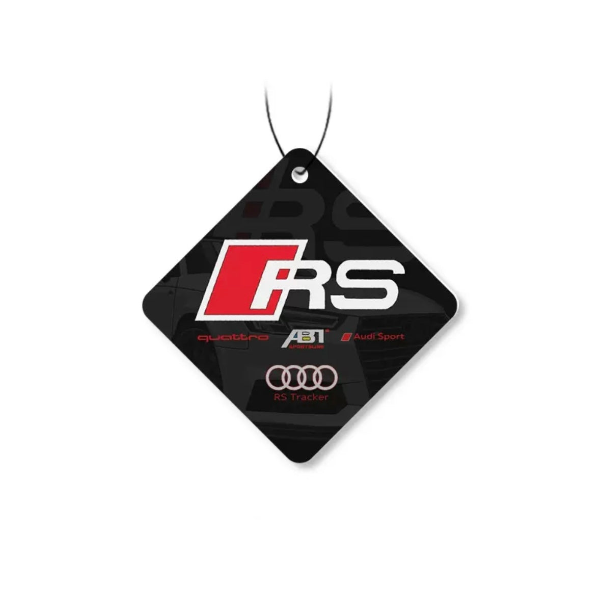 Car Air Fresher Hanging Audi RS/ Audi Ring - Black Ice Scent