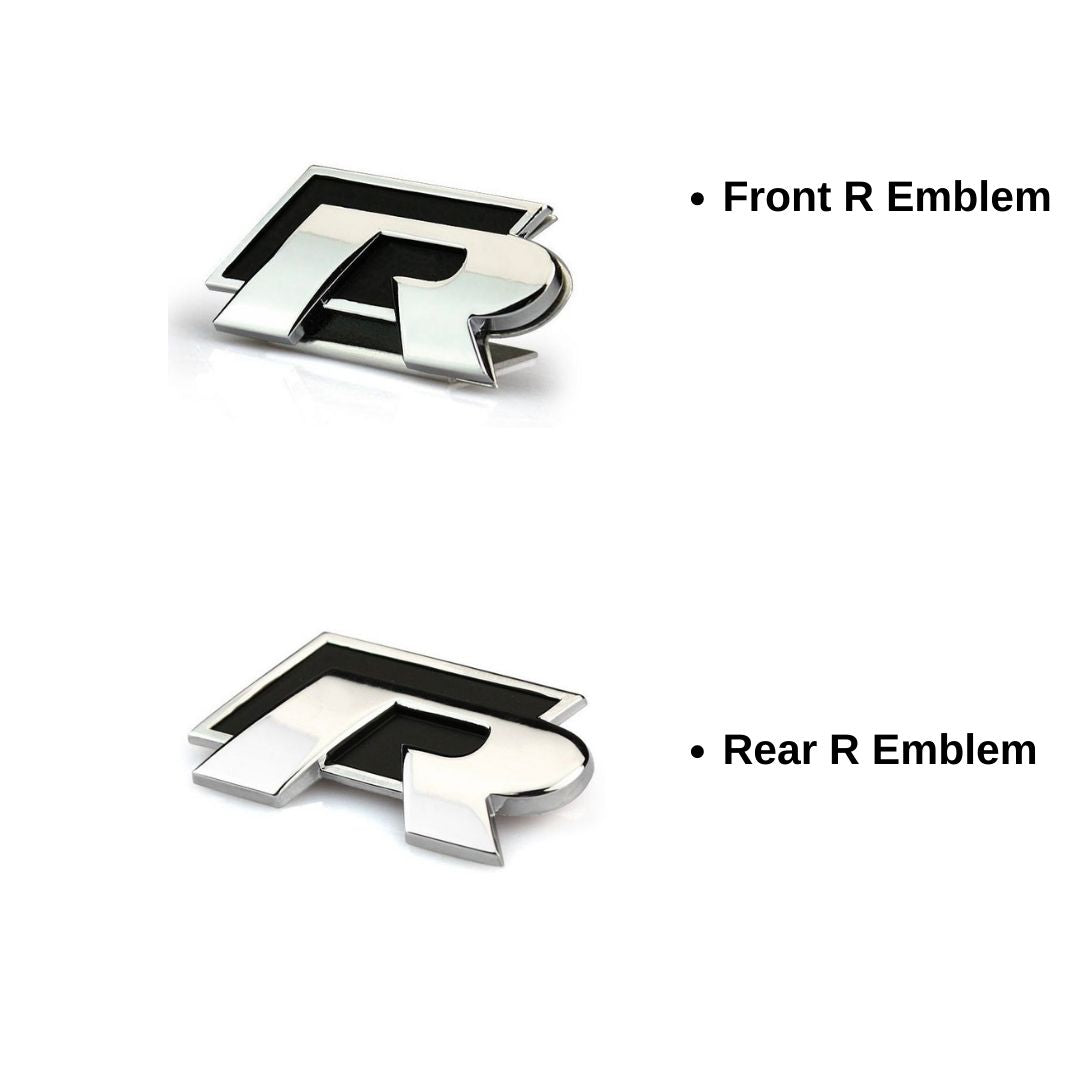 Volkswagen Golf MK7/7.5 R Metal Emblem Set