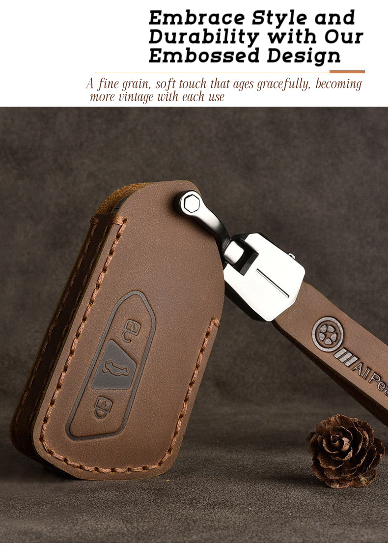 Smooth Leather Volkswagen Key Cover