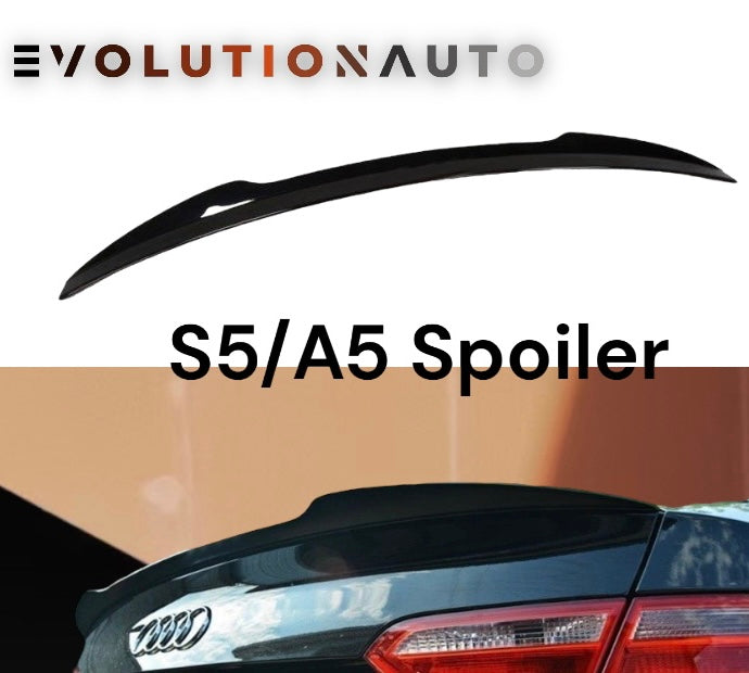 Audi 2017-2023 A5/S5 4 Door Trunk Spoiler V2 - Gloss Black