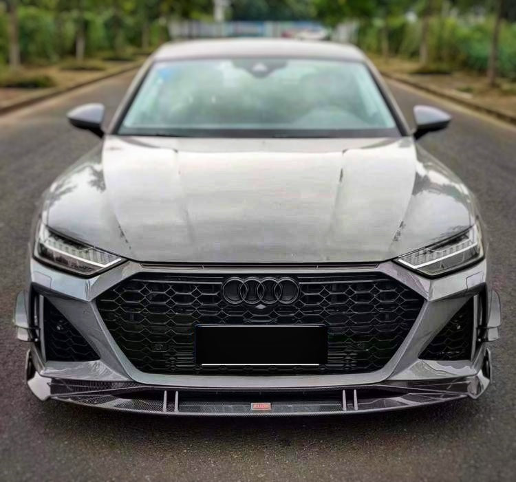 Audi RS7 Honeycomb Front Grill 2019-2022 - Gloss Black