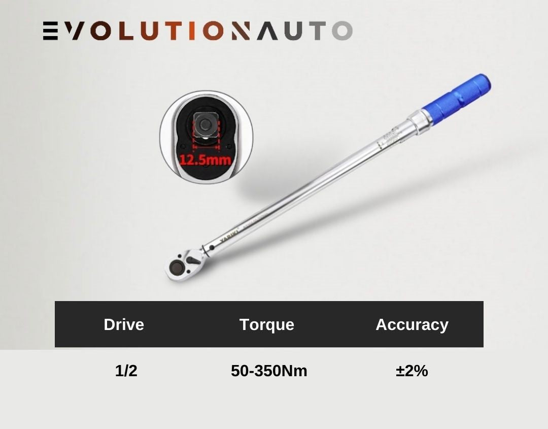 1/2 Inch Drive Click Torque Wrench 50-350 Nm